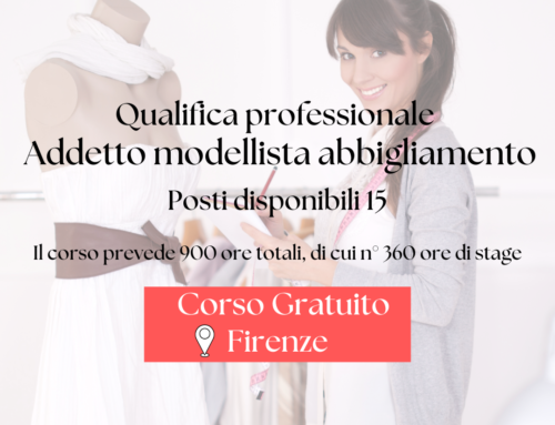 Corso gratuito “Addetto alle operazioni di realizzazione di prototipi di abbigliamento”